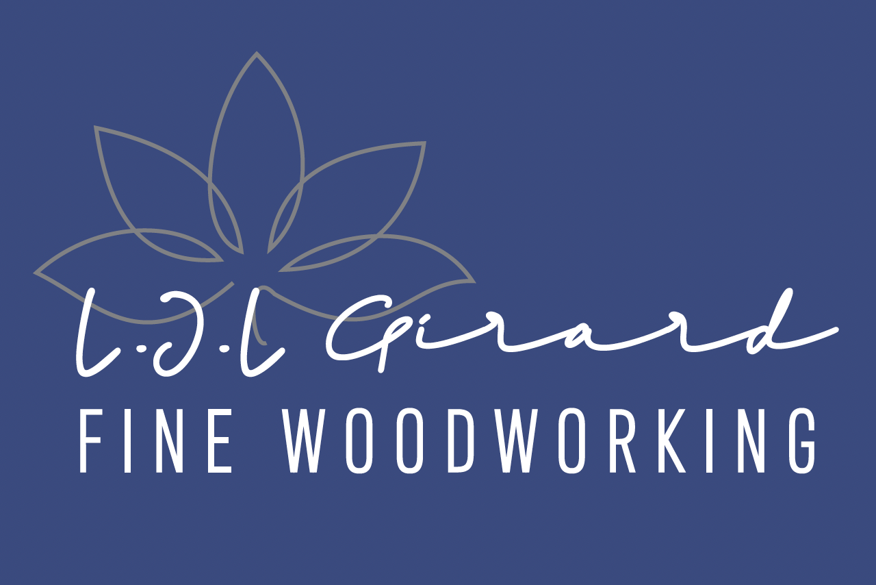 l.j.l. girard fine woodworking: logo creation and shirt design